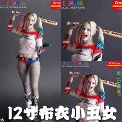 US NOW ! 1/6 Suicide Squad Harley Quinn Figure Scale Real Clothes PVC Statues 07FC0E-D4 - KOEEK