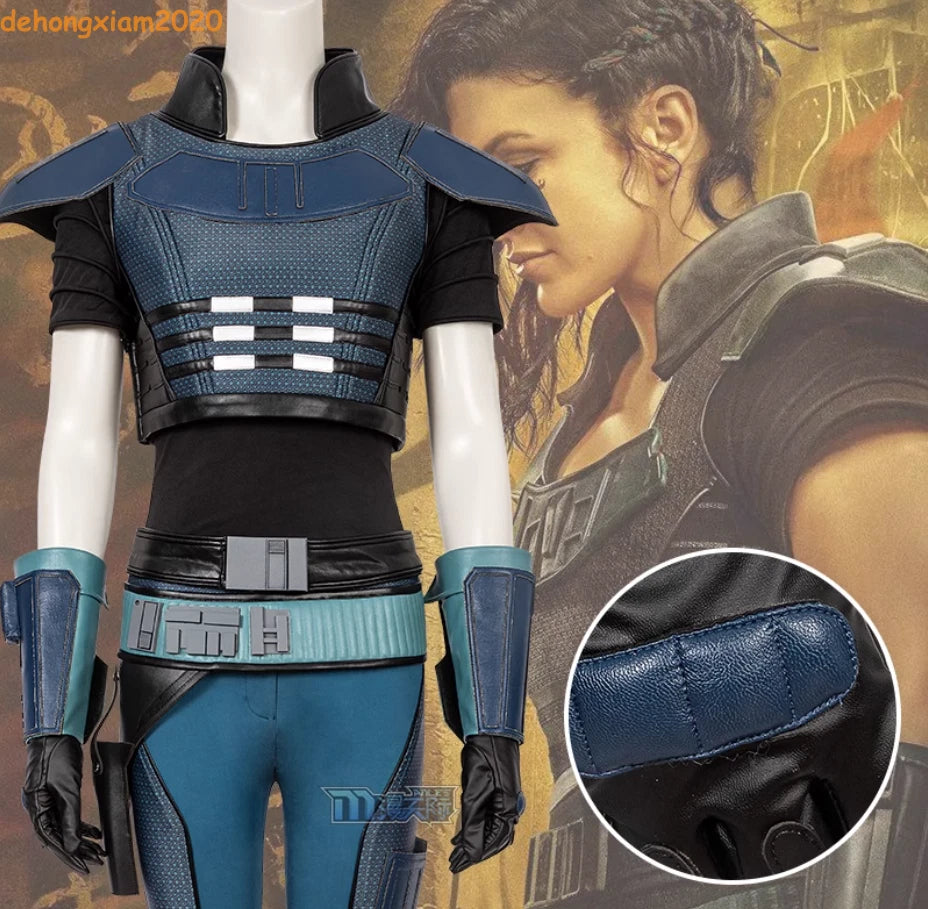 Star Wars Mandalorian Cara Dune Halloween Cosplay Costume Outfit Uniform Suit 07FC0E-D4 - KOEEK