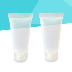 10pcs 50ml Squeeze Bottles Refillable Travel Containers for Shampoo Body Wash 07FC0E-D4 - KOEEK