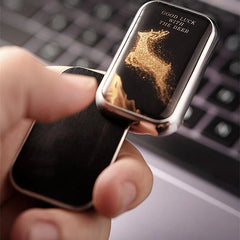 EDC Infinite Push Fidget Slider Creative Metal Fidget Toy Fashion Haptic Slider 07FC0E-D4 - KOEEK