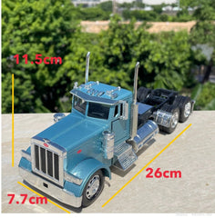 1/32 Blue Peterbilt Heavy Truck Diecast Model Cab Only Loose Accessories 07FC0E-D4 - KOEEK
