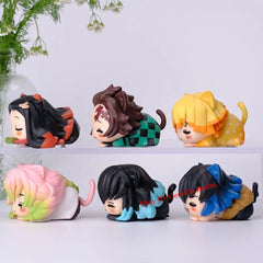 6Pcs/Set Anime Demon Slayer Kamado Tanjirou Pvc Figure Model Collection Decor 07FC0E-D4 - KOEEK