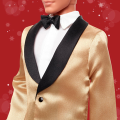 Barbie Signature 2025 Holiday Light Brown Hair Ken Fashion Doll Wearing FullSuit BARBIE - KOEEK