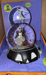 Nightmare Before Christmas Snow Globe Jack & Zero Stack Light Up Music 07FC0E-D4 - KOEEK