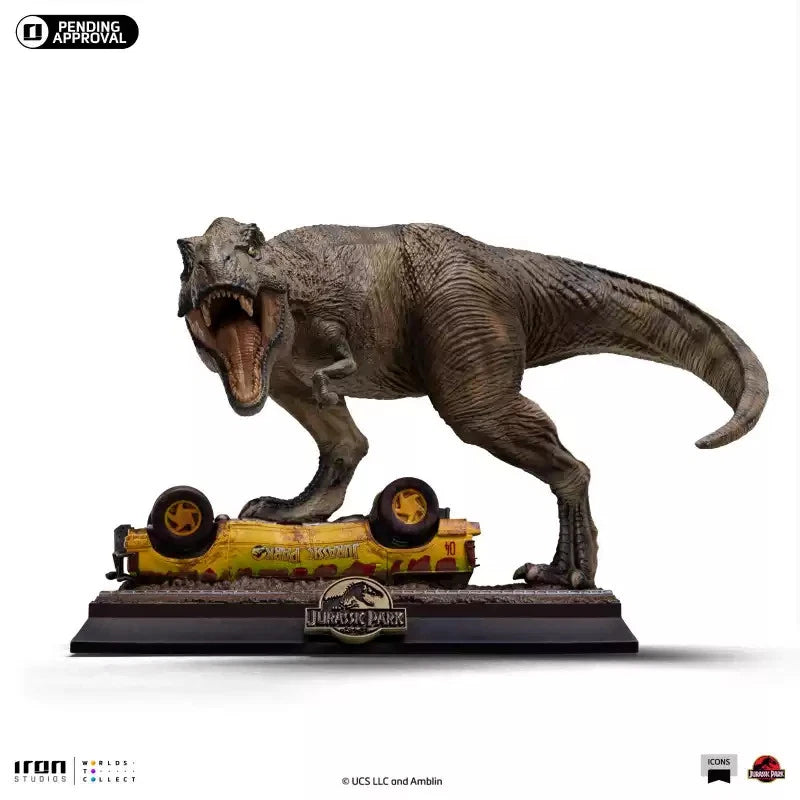 1/10 Iron Studios Dinosaur T-Rex Attack Art Statue Figure Model IN BOX 5.7" 07FC0E-D4 - KOEEK