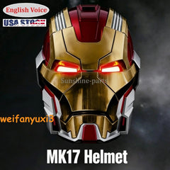Iron Man Helmet MK17 1/1 Wearable English Voice-controlled Mask Transform Prop 07FC0E-D4 - KOEEK