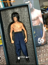 CHINA. X - H Bruce Lee 李小龙 Figure Statue Action Model Limited Two Heads 1/6 07FC0E-D4 - KOEEK