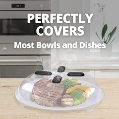 Magnetic Microwave Splash Guard, Transparent Microwave Cover for Foods 07FC0E-D4 - KOEEK