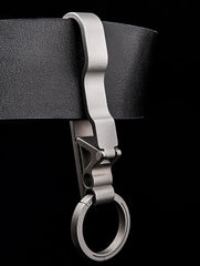 EDCTC4 Titanium Alloy Keychain Buckle Belt Waist Hanging Tool with 22mm Key Ring EDC - KOEEK