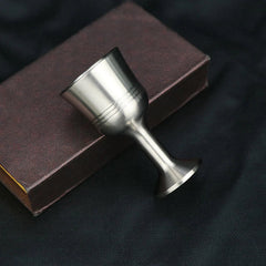 Solid Metal EDCTitanium Alloy Anti-drop Tea Mup Wine Champagne Glass CupBusiness 07FC0E-D4 - KOEEK