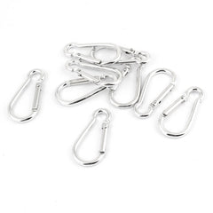 2" Metal Screw Lock Carabiner Outdoor Camping Hook Snap Clip D-Ring 9 Pcs 07FC0E-D4 - KOEEK