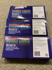 Noma Double Lights Red/Green 2 Colors 2 Filaments 100 Lights Lot of 3 NOMA - KOEEK