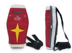 Gundam Shield Crossbody Bag Cosplay Anime Red Canvas Shoulder Bag Knapsack 07FC0E-D4 - KOEEK