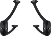 5-piece oil-rubbed bronze hook set, decorative heavy-duty solid large coat hook 07FC0E-D4 - KOEEK