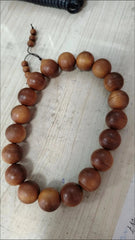 Taihang Cliff Cypress Burl Beads Bracelet Prayer Beads 20mm 19 Bead Strand 07FC0E-D4 - KOEEK