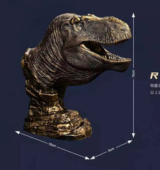 Tyrannosaurus Rex king of the sand Dinosaur Statue Head Model Display PVC 07FC0E-D4 - KOEEK