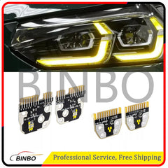 Yellow Angel Eye LED board For 2022-2024 BMW F97 X3M F98 X4M LCI LED Headlight 07FC0E-D4 - KOEEK