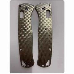 Hot 1Pair Custom MadeTitanium Alloy Handle Scales for Benchmade Bugout 535 Knive 07FC0E-D4 - KOEEK