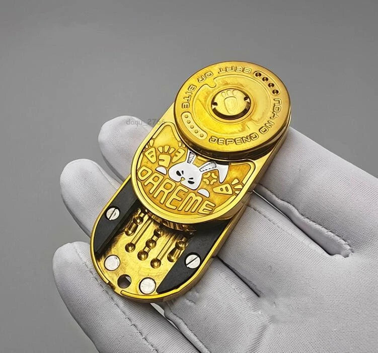 Angry Rabbit Fidget Slider Stainless Steel Mechanical Ratchet Fidget EDC Toys 07FC0E-D4 - KOEEK