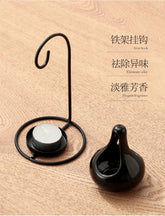 Black Hanging Aromatherapy Burner Candle Wax Warmer Lamp Home Indoor Decor 07FC0E-D4 - KOEEK