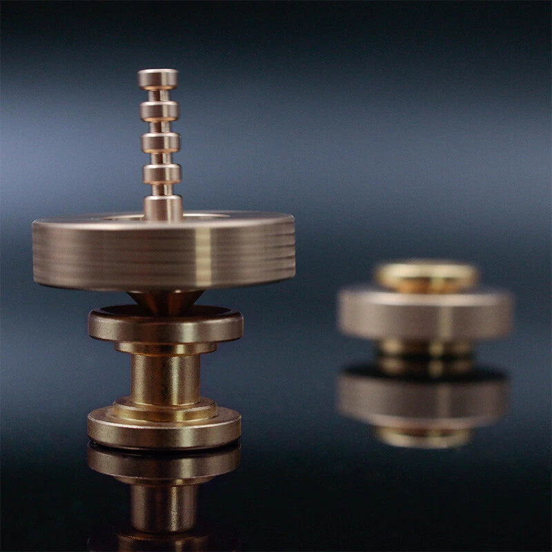EDC Brass Hand Twisting Spinning Top Gyro Ceramic Bead Gyro Toy EDC Toy Gift 07FC0E-D4 - KOEEK