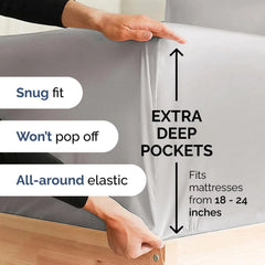Sheet Set - 6 Piece Breathable Cooling Sheet Set - Hotel Luxury Sheet Set 07FC0E-D4 - KOEEK