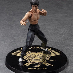 SHF Bruce Lee 50th Anniversary LegendKungfu Action Figure PVC Movable with Stand 07FC0E-D4 - KOEEK