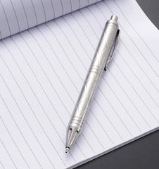 EDC Practical Stainless Steel Ballpoint Pen Signature Pens with 5pcs G2 Refills 07FC0E-D4 - KOEEK