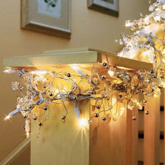 GE 9' GLITTER GEM GARLAND 100 LIGHTS 1487663, CLEAR WHITE * IN OPEN BOX GE - KOEEK