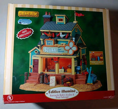 Lemax Barnacle Bob's Scuba & Boat Salvage Lighted Building, 2009 #95814 *READ* LEMAX - KOEEK