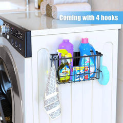 Magnetic metal basket storage rack, dryer ball holder, 2-piece set 07FC0E-D4 - KOEEK