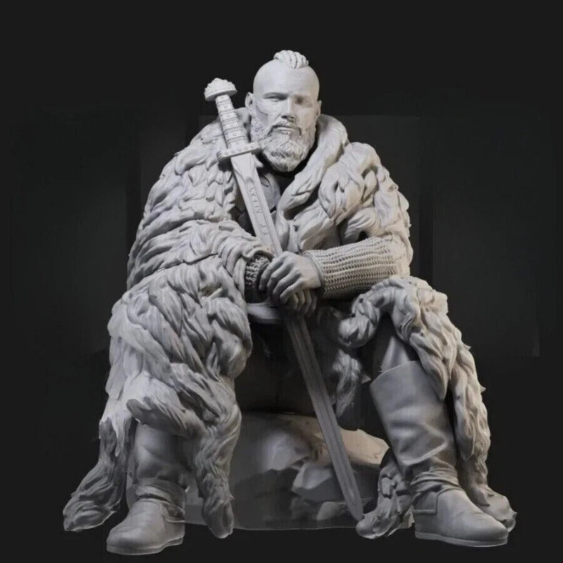 1/24 Resin Figure Model Kit Ancient Viking Warrior Bjorn Ironside Statue 07FC0E-D4 - KOEEK