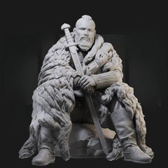 1/24 Resin Figure Model Kit Ancient Viking Warrior Bjorn Ironside Statue 07FC0E-D4 - KOEEK