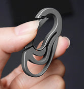 EDC Titanium Creative Waist Hanging Keychain Carabiner Portable Outdoor Buckle 07FC0E-D4 - KOEEK
