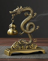 9*5.8*10cm Dragon Zodiac Hanging Incense Burner Chinese Style Home Decor Censer 07FC0E-D4 - KOEEK