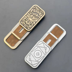 Good Luck Cat EDC Fidget Slider Alloy Fun Mechanical Push Fidget Toys Kawaii 07FC0E-D4 - KOEEK