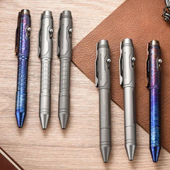 Titanium Ballpoint Pen EDC Signature Writing Pocket Pen High Business Office Pen 07FC0E-D4 - KOEEK