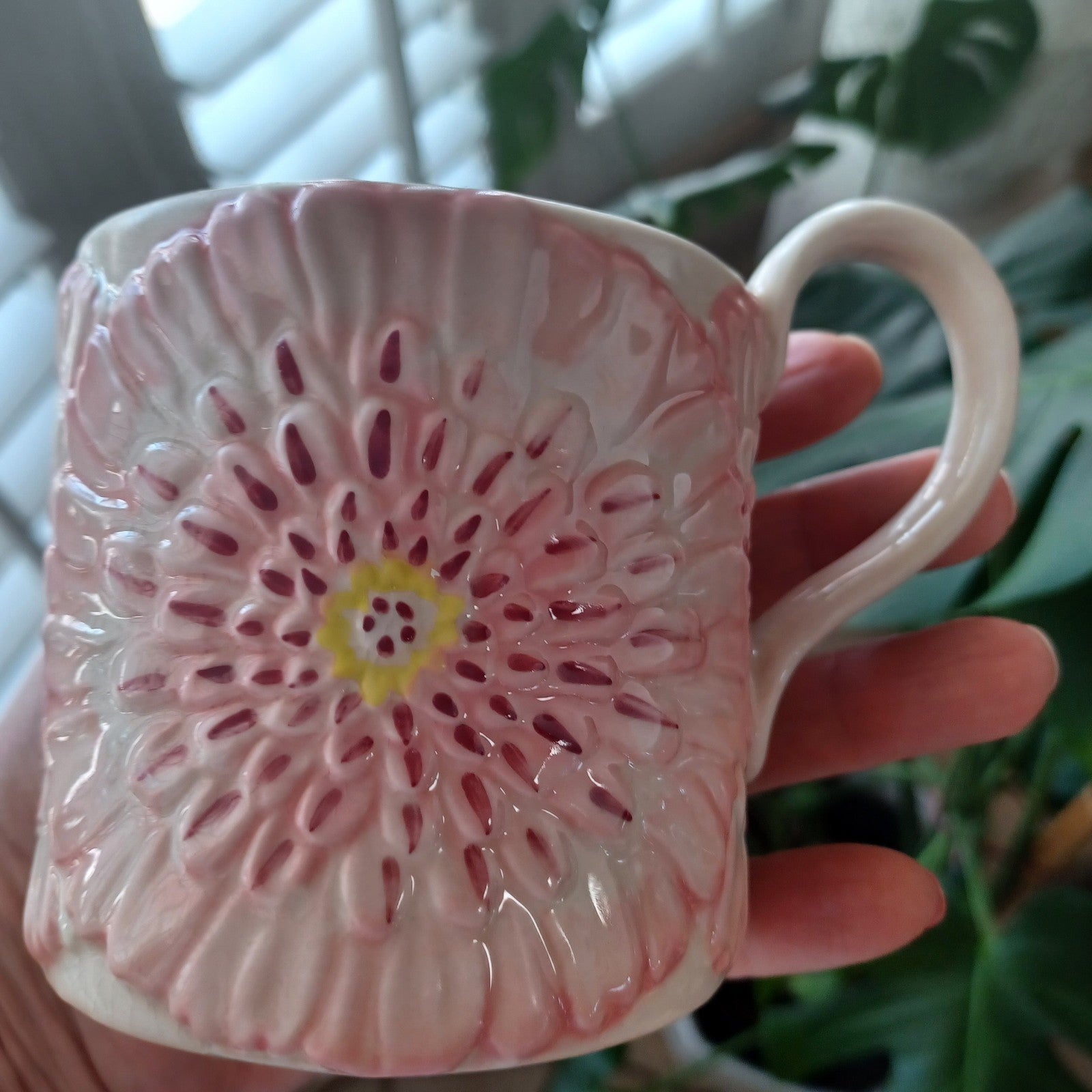 ANTHROPOLOGIE LILYPAD FLORAL MUG ANTHROPOLOGIE MUG ANTHROPOLOGIE CUP 💕BEAUTIFUL ANTHROPOLOGIE - KOEEK