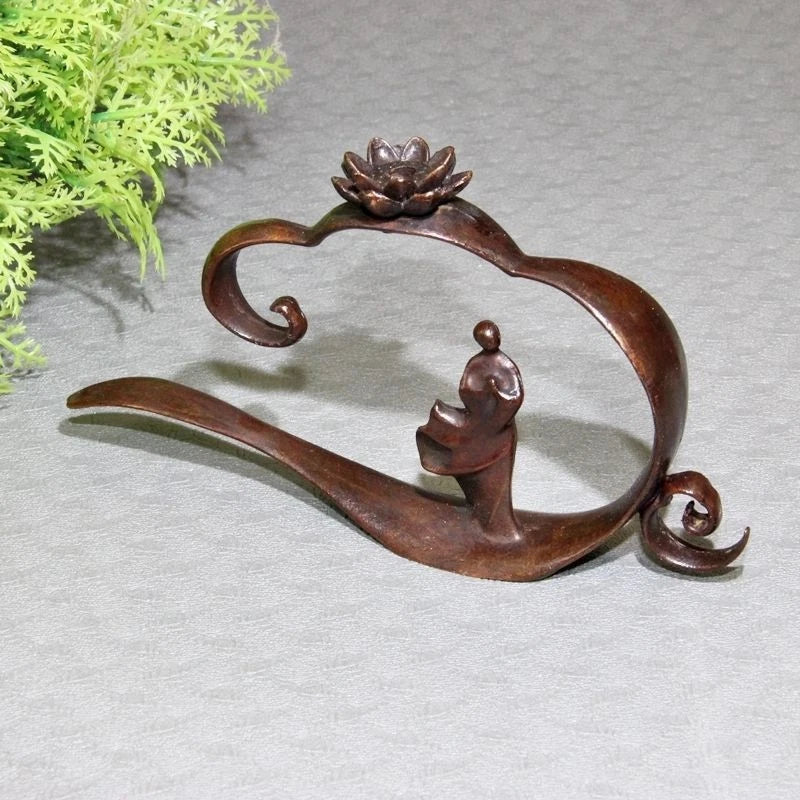 Chinese Zen Lotus Backflow Incense Burner Home Decor Cloud Aromatherapy Tea Art 07FC0E-D4 - KOEEK