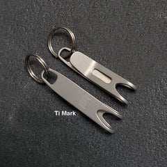 EDC Mini Titanium Alliy Portable Pocket Clip with Key Ring Universal Accessories 07FC0E-D4 - KOEEK