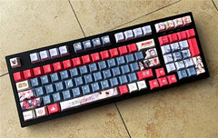 120 Keycaps Azur Lane Uss Laffey Keycap Anime PBT Dye-sub For Cherry MX Keyboard 07FC0E-D4 - KOEEK
