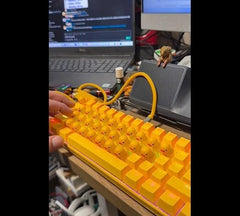 Cute Yellow Duck Mechanical Keyboard Press Crow USB Interface Keyboard Gifts 07FC0E-D4 - KOEEK