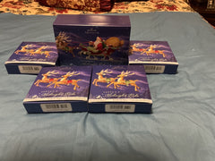2005 Hallmark "Santa's Midnight Ride" Ornament Complete Set - Cute!! HALLMARK - KOEEK
