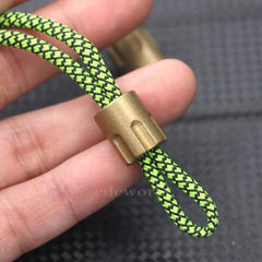 Outdoor Solid Brass Cartridge Knife Lanyard Bead Parachute Cord Pendant EDC DIY 07FC0E-D4 - KOEEK