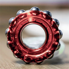 Creative Metal Punk Fidget Ring Fashionable and Novel Buddha Bead Fidget EDC Toy 07FC0E-D4 - KOEEK