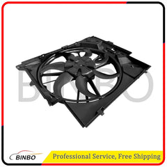 Radiator Cooling Fan Assembly 600W Fits BMW 135i 335i X1 Z4 2007-16 17427545366 07FC0E-D4 - KOEEK