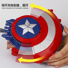 Marvel Cosplay Captain America M416 Electric Shield Soft Bullet Launcher Kid Toy 07FC0E-D4 - KOEEK