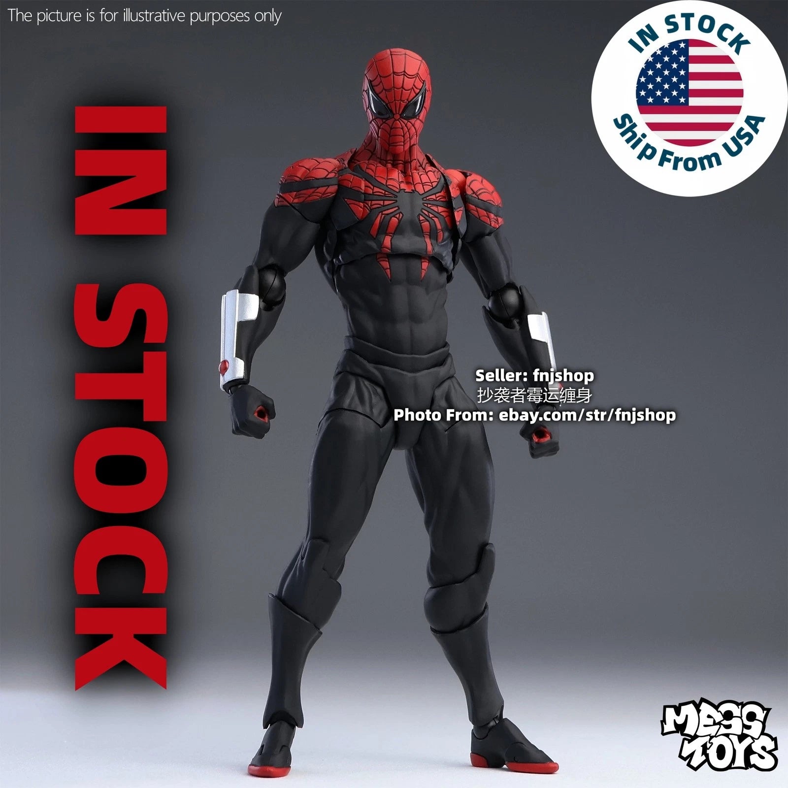 CT Toys Mess Toys Superior Spiderman Octopus Spider Action Figure Boxed US STOCK MESS_TOYS - KOEEK