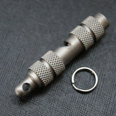 Outdoor TC4 Titanium Keychain Safety Whistle Necklace Pendant EDC Survival Tools EDC - KOEEK