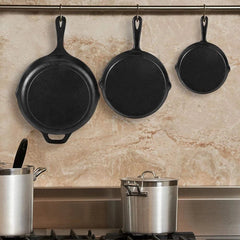 Pre-Air-Dried Cast Iron Skillet 3-Piece Set | 6“, 8” and 10” Cast Iron Skillets 07FC0E-D4 - KOEEK